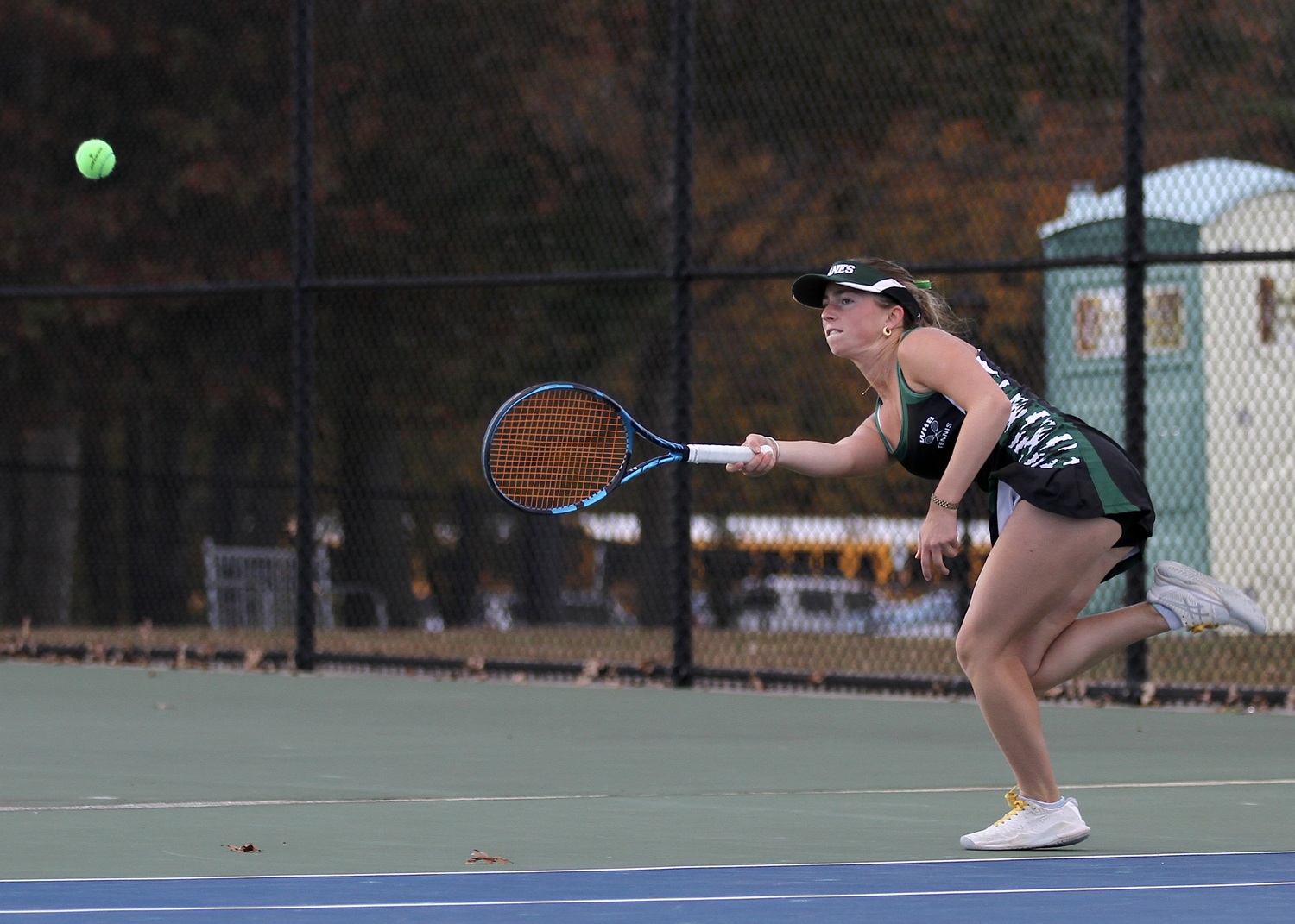 Westhampton Beach senior Tess Ashley returns the ball. DESIRÉE KEEGAN