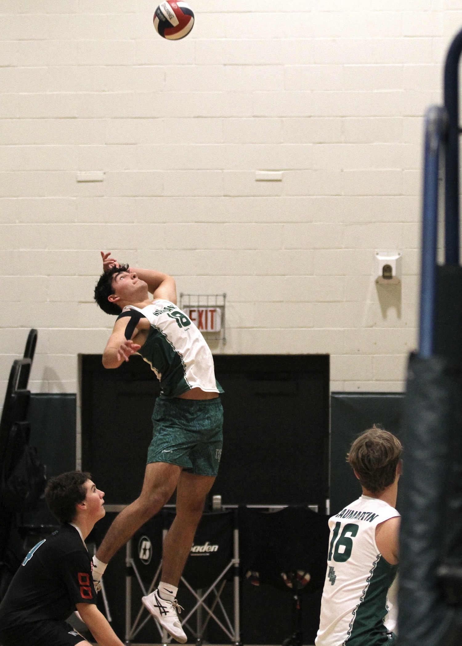 Westhampton Beach senior right side Jude Allen waits for the ball. DESIRÉE KEEGAN