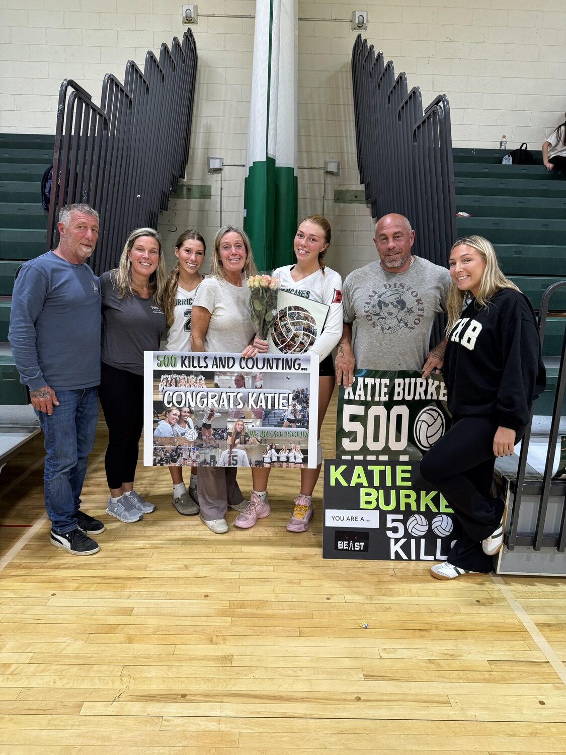 Katie Burke reached 500 career kills. SARAH FABIAN