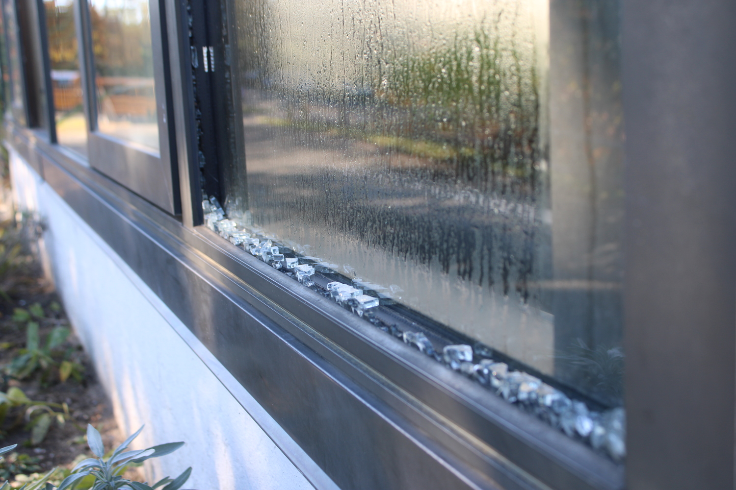 Outside Montauk School's greenhouse, Superintendent Josh Odom put a new addition onto the school's wish list.