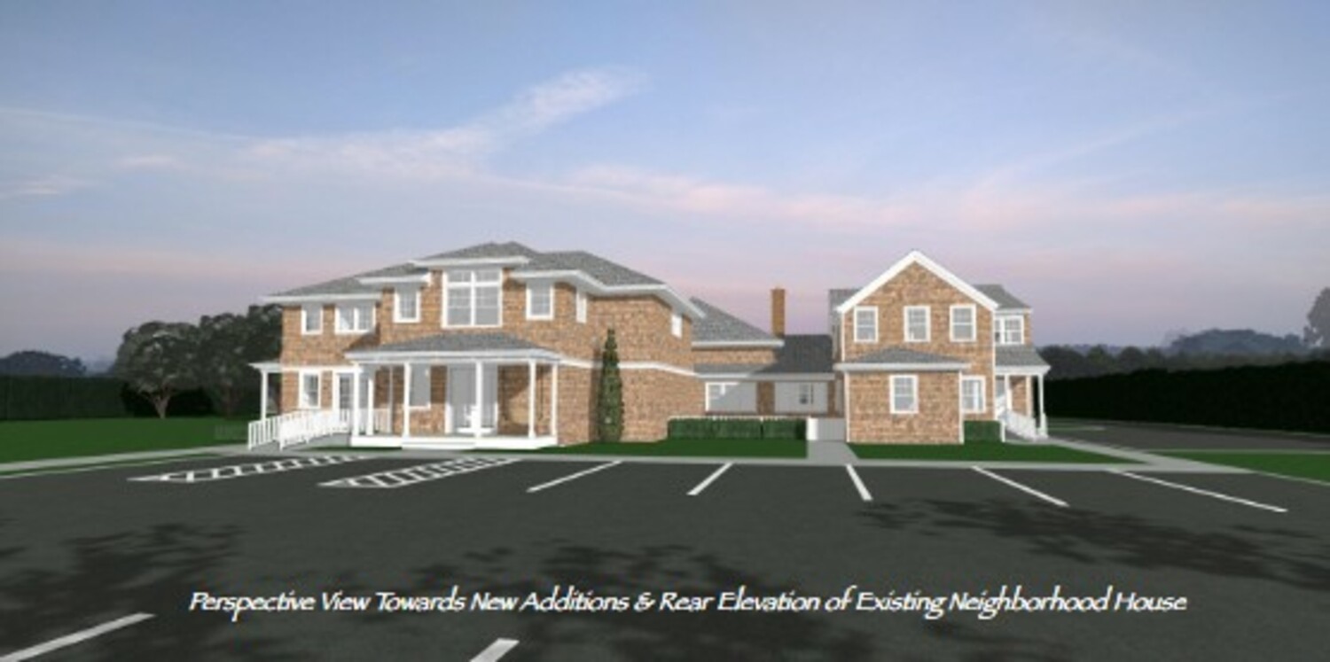 The East Hampton Town Planning Board reviewed an application to renovate Neighborhood House, located on Three Mile Harbor Road. The previous application called for the demolition of Neighborhood House, but neighbors objected - and New York State weighed in. Now, the plan is to renovate the existing structure and construct an addition. EAST HAMPTON TOWN PLANNING DEPARTMENT