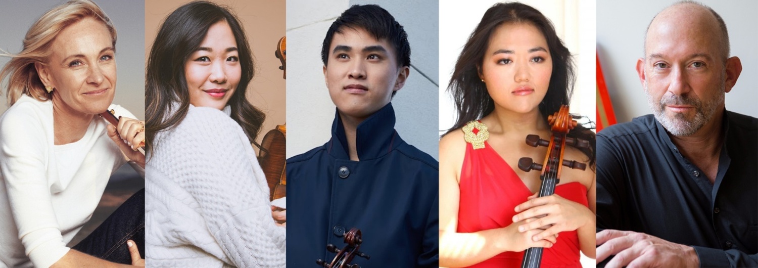 Marya Martin, Kristin Lee, Kevin Zhu, Estelle Choi and Kenneth Weiss perform 