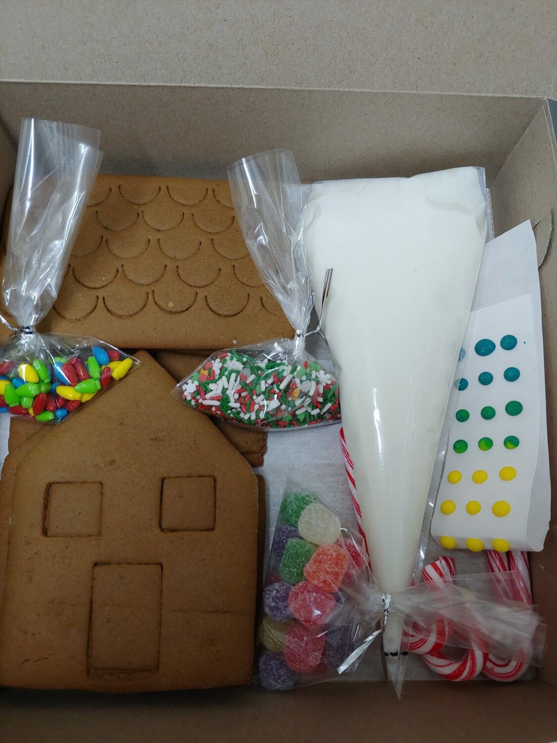 Gingerbread kits are also available from Jerri's Cakery.