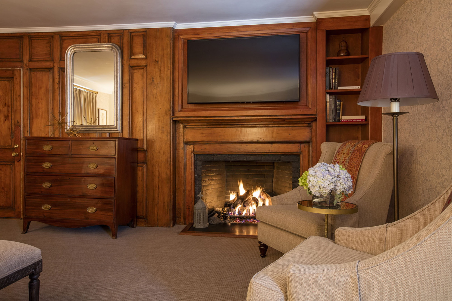 One of the guest rooms at the 1770 House during the holidays. JOHN MUSNICKI