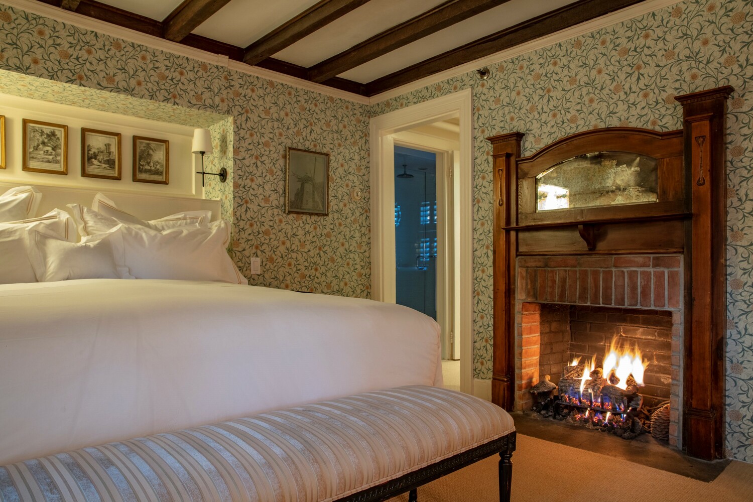 One of the guest rooms at the 1770 House during the holidays. JOHN MUSNICKI