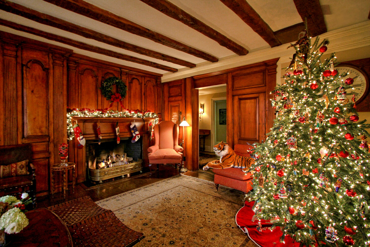 The interior of the 1770 House during the holidays. JACQUES LEBLANC