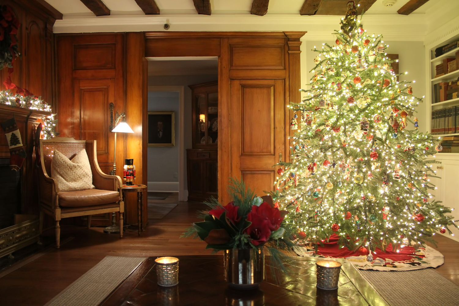 The interior of the 1770 House during the holidays. JACQUES LEBLANC
