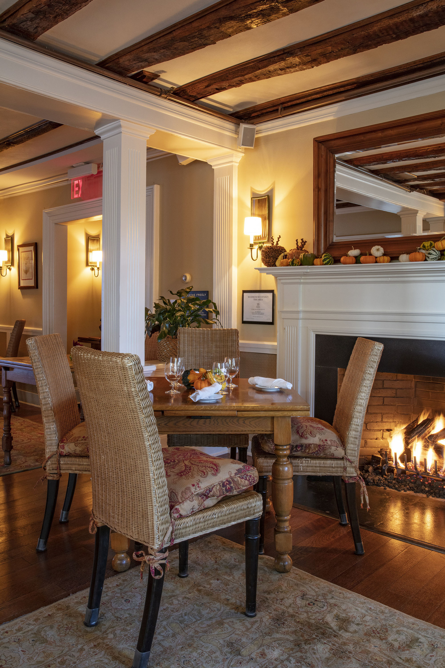 The 1770 House dining room during Thanksgiving. JOHN MUSNICKI