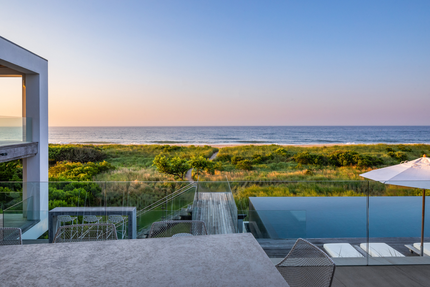 The view from 125 Mid Ocean Drive in Bridgehampton. EVAN JOSEPH/EVAN JOSEPH STUDIOS