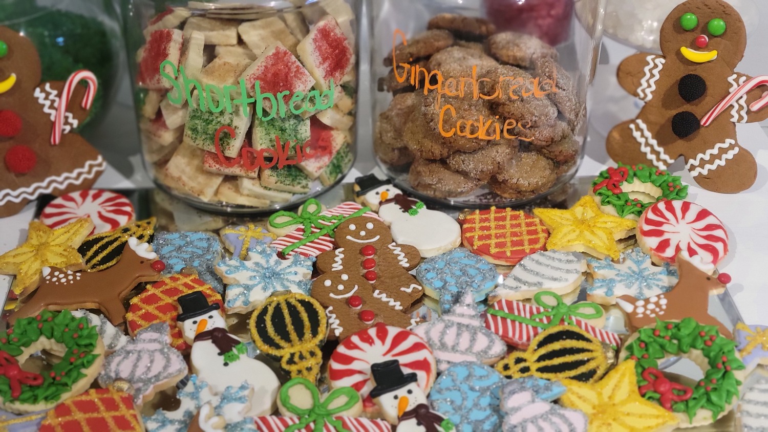 Nothing says Christmas like a Christmas cookie platter from Jerri's Cakery.