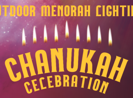 Outdoor Menorah Lighting