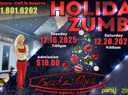 Hamptons Holiday Zumba 2025 at Beach Fitness