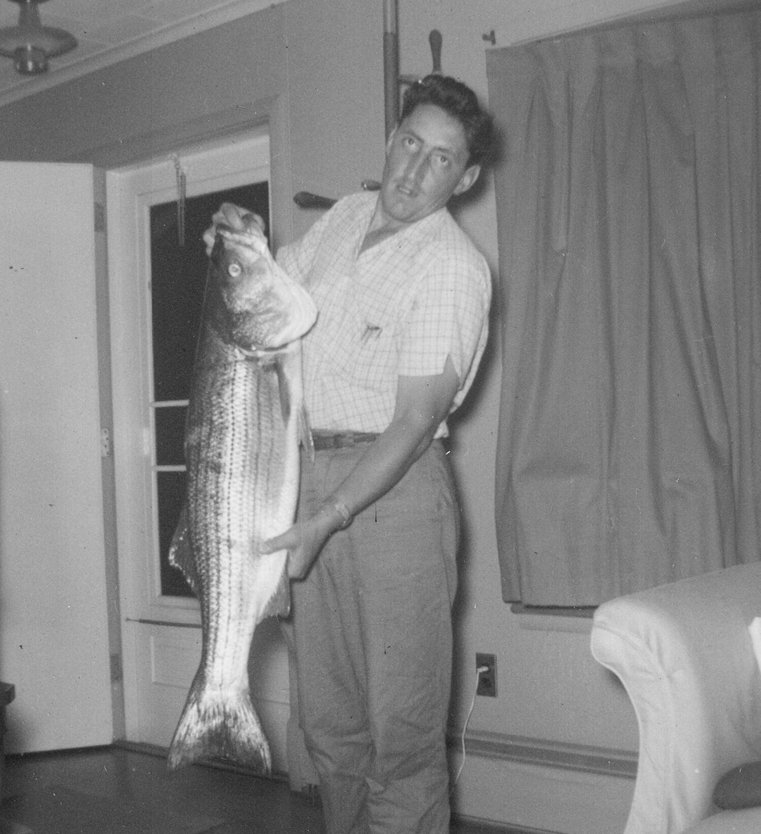 John Siebold, a World War II veteran who served with the Merchant Marines, was an avid surfcaster and loved to spend his free time at the beach, catching large bass. COURTESY SIEBOLD FAMILY