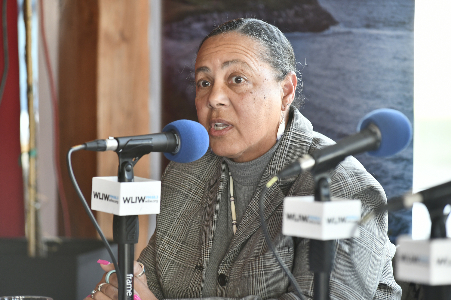 Panelist Lisa Goree, chairwoman, Shinnecock Nation Council of Trustees.  DANA SHAW