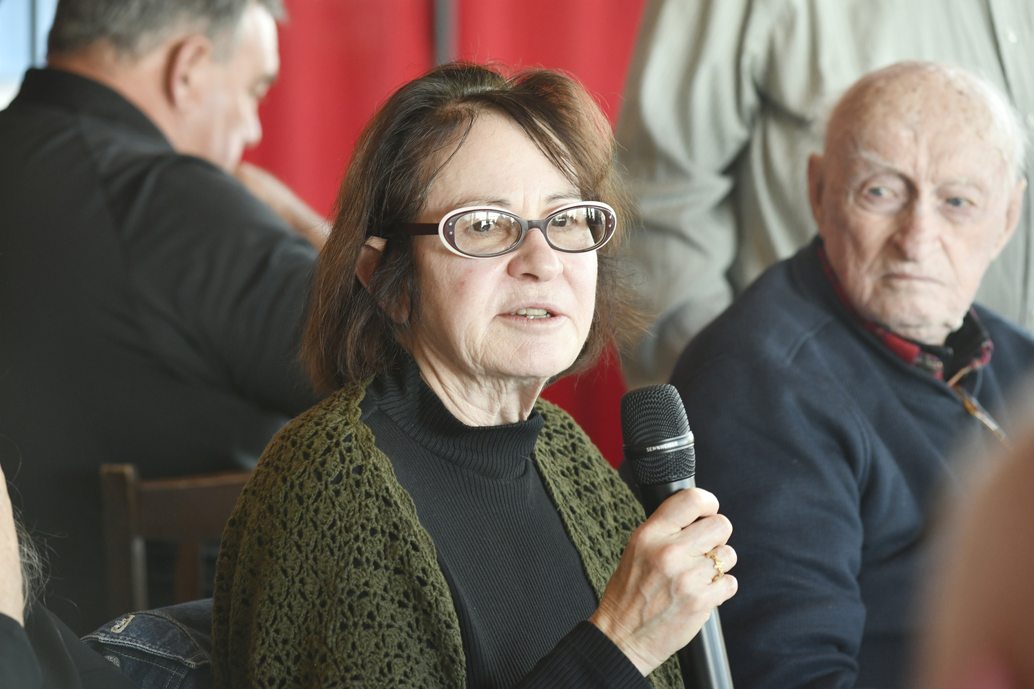 Audience member Hope Sandrow.  DANA SHAW