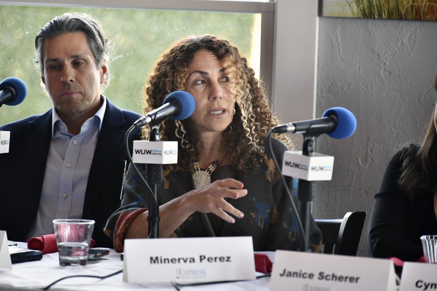 Panelist, Minerva Perez, executive director, OLA of Eastern Long Island.  DANA SHAW