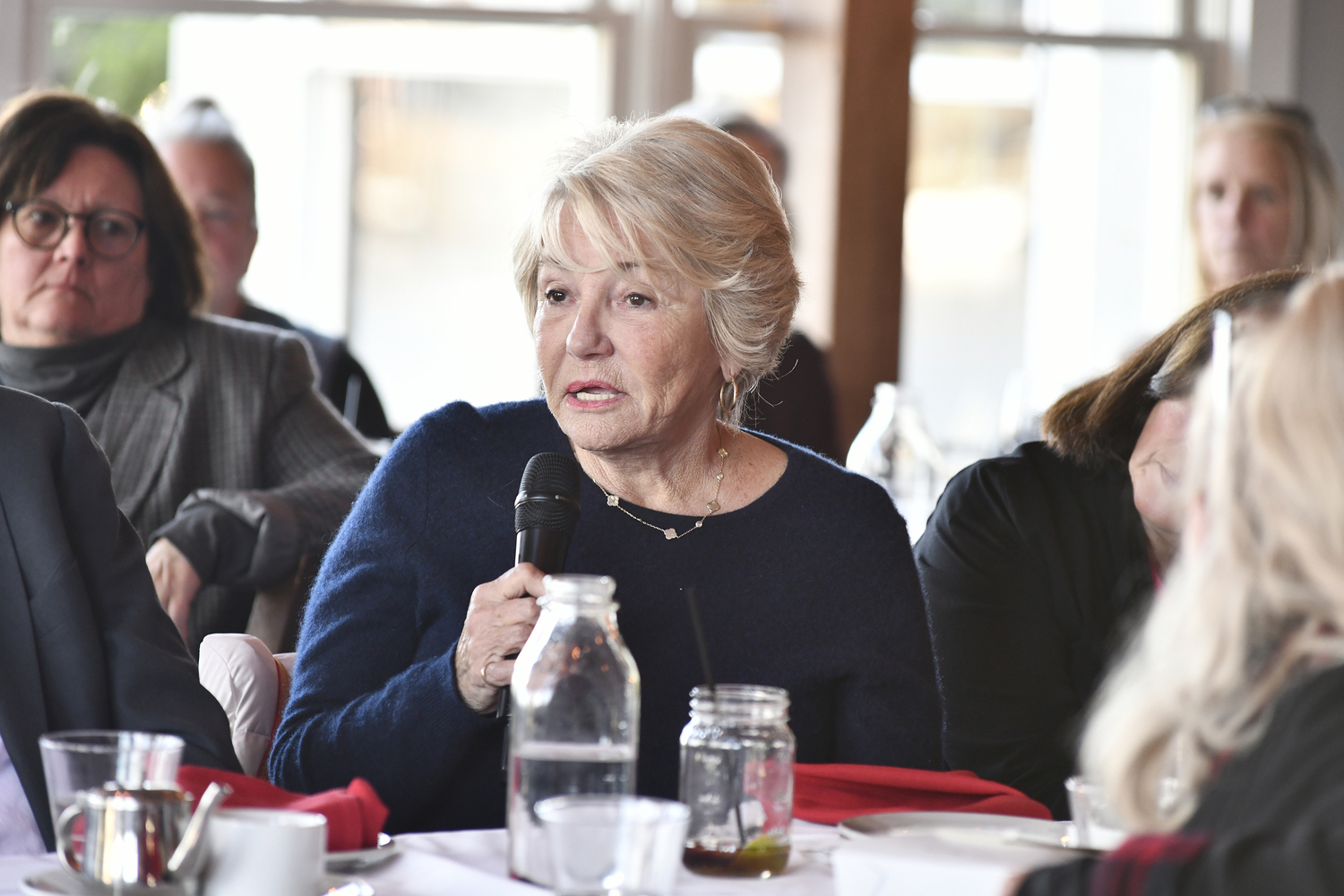 Audience member Ann LaWall.  DANA SHAW