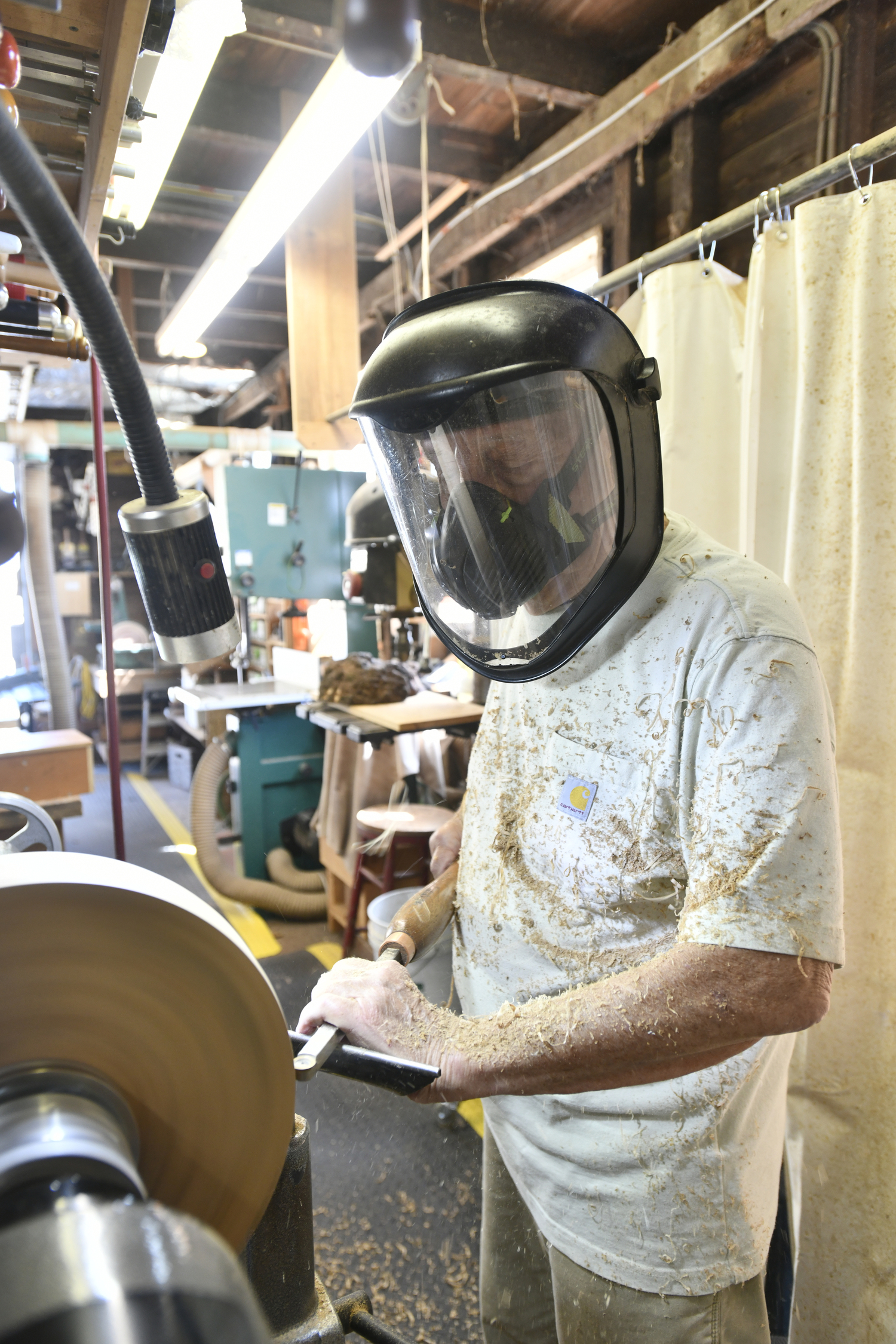 After retiring from running the Milk Pail, Halsey found a second act in woodturning. DANA SHAWDANA SHAW