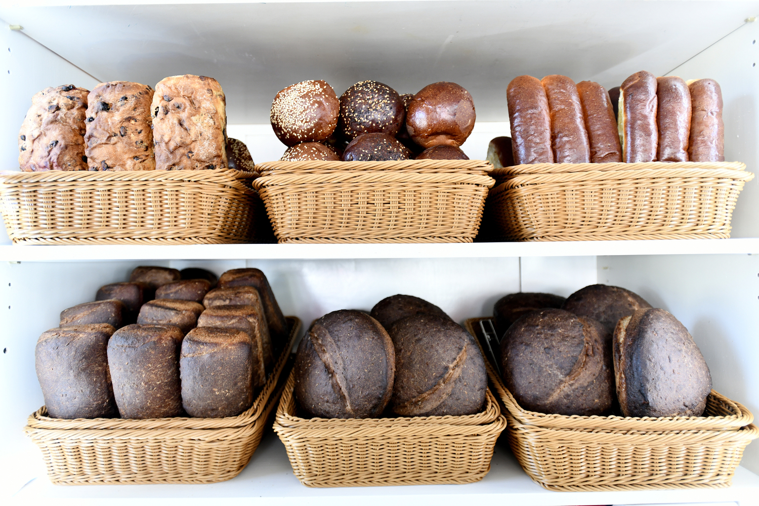 The bread seliction at Jerri's.  DANA SHAW