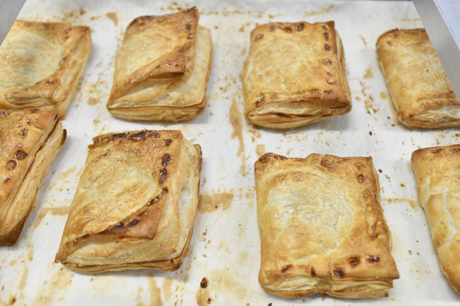 Turnovers fresh out of the oven.  DANA SHAW