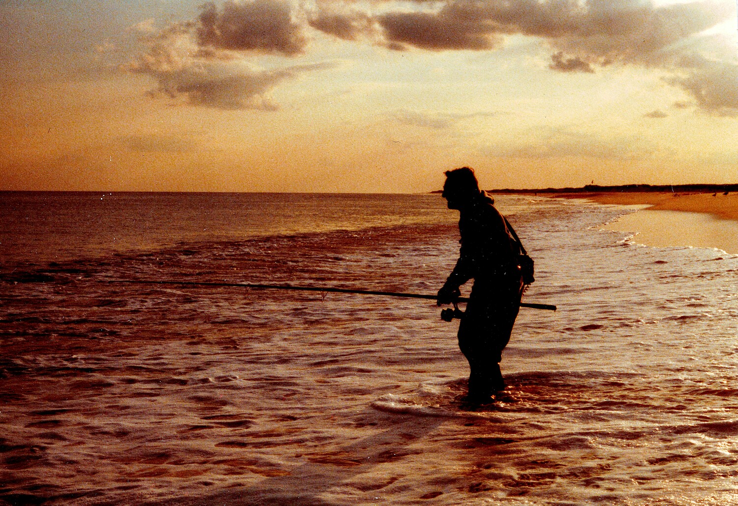 John Siebold fishing in 1983.