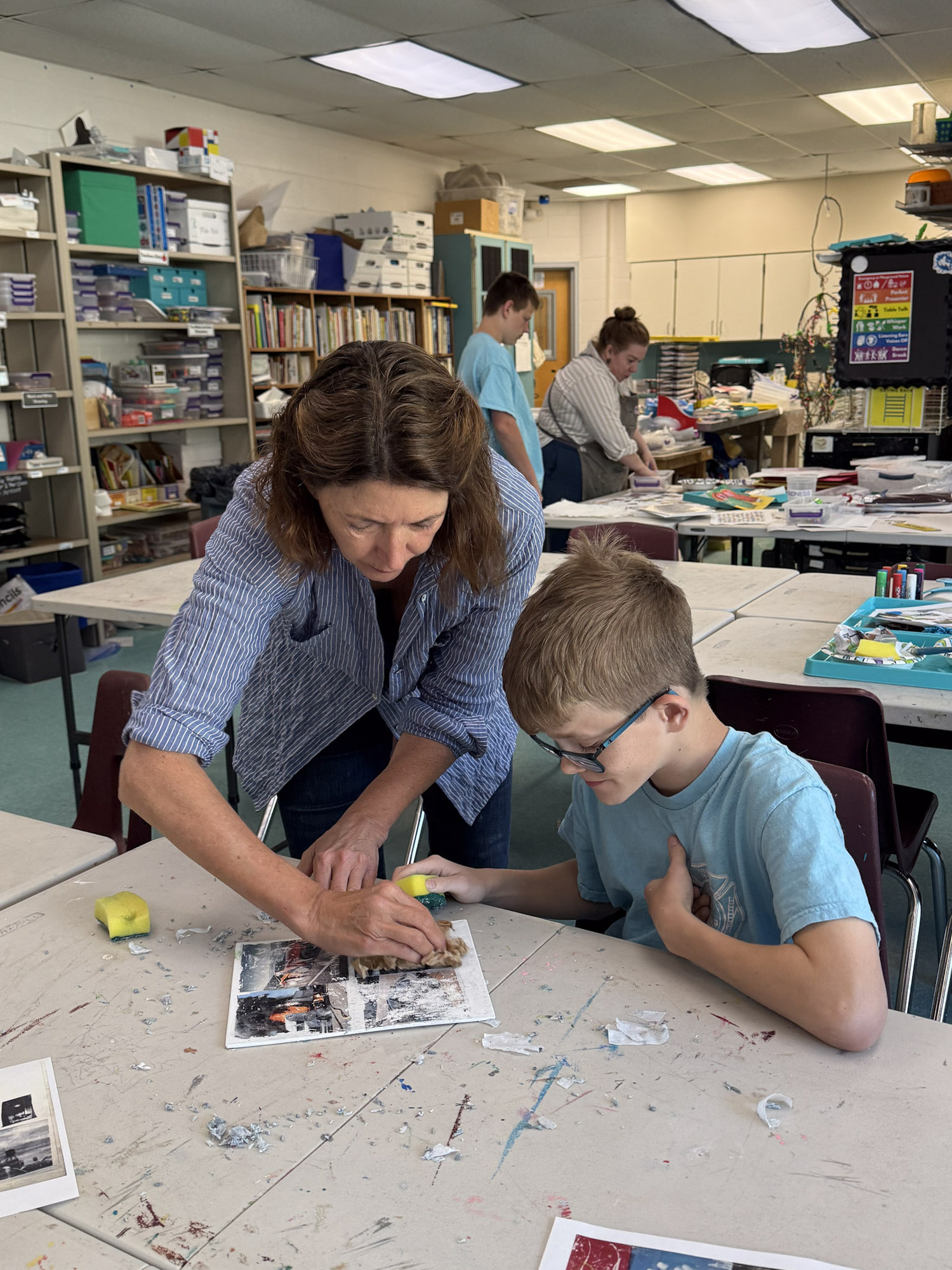 Shelter Island School workshop with Margaret Garrett. KAYLA MATTERS