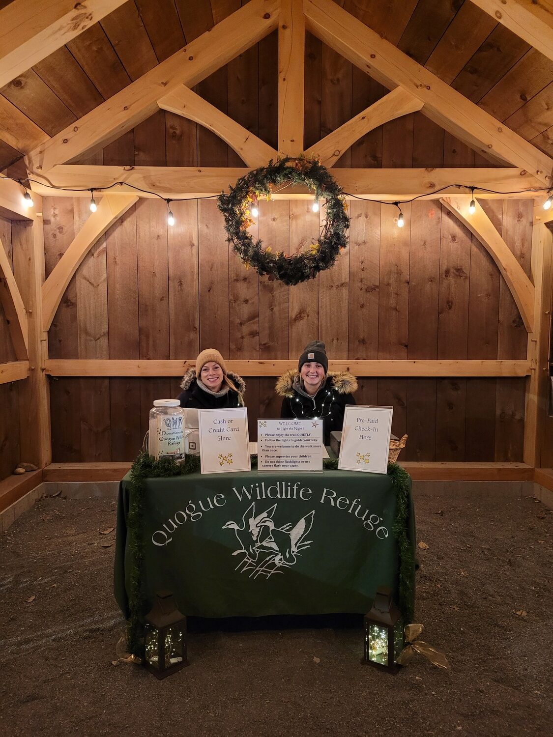 The holiday market is a big draw at the Quogue Wildlife Refuge's annual Light the Night walk. CARA FERNANDES