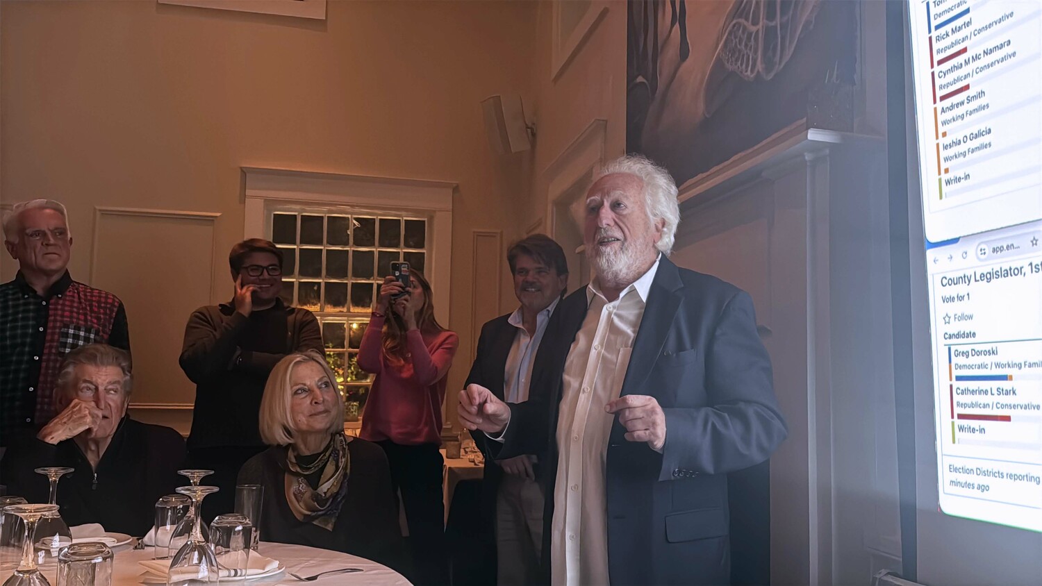 Gordon Herr, chairman of the Southampton Town Democratic Committee.  MICHAEL WRIGHT