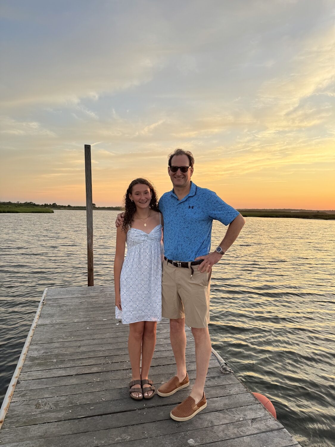 Elizabeth Sultan with her father, Peter Sultan. COURTESY CARA SULTAN