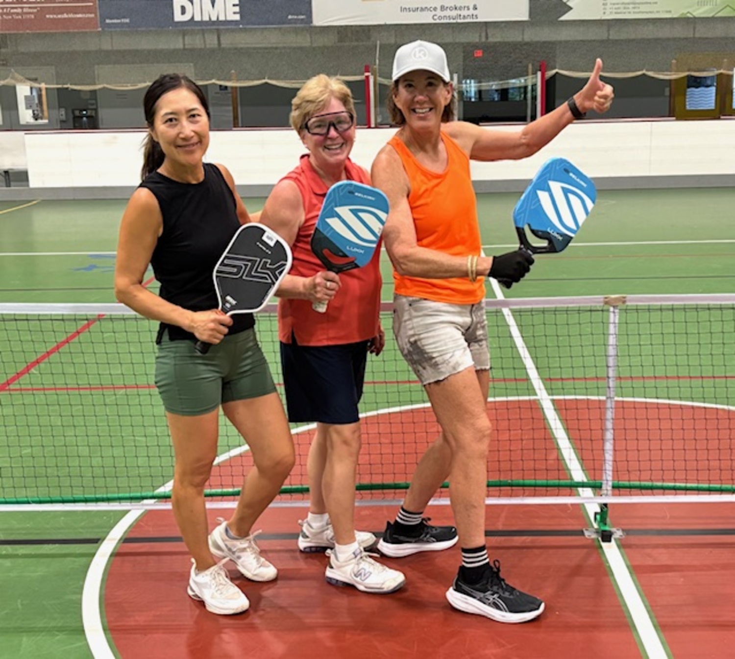 Soraya Cox, left, Mary Russell and Liz Kritzer.  COURTESY VINNY MANGANO