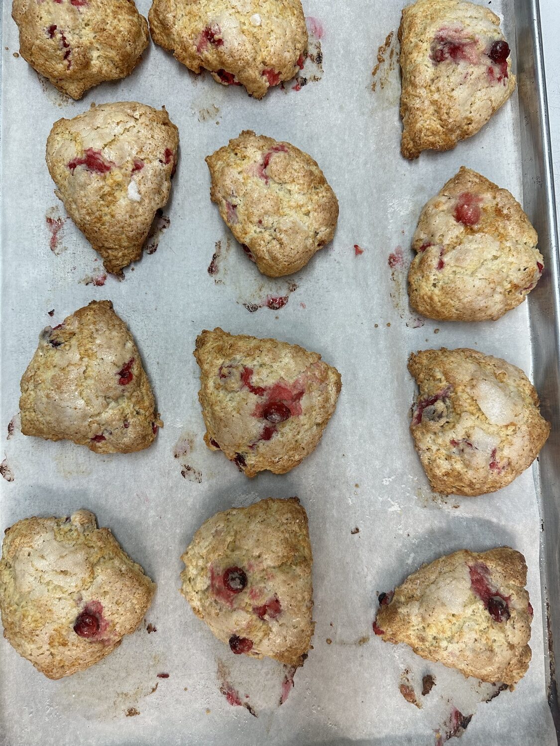 Cranberry scones from Ali Katz Kitchen delivery the flavors of the holiday season at the breakfast table.