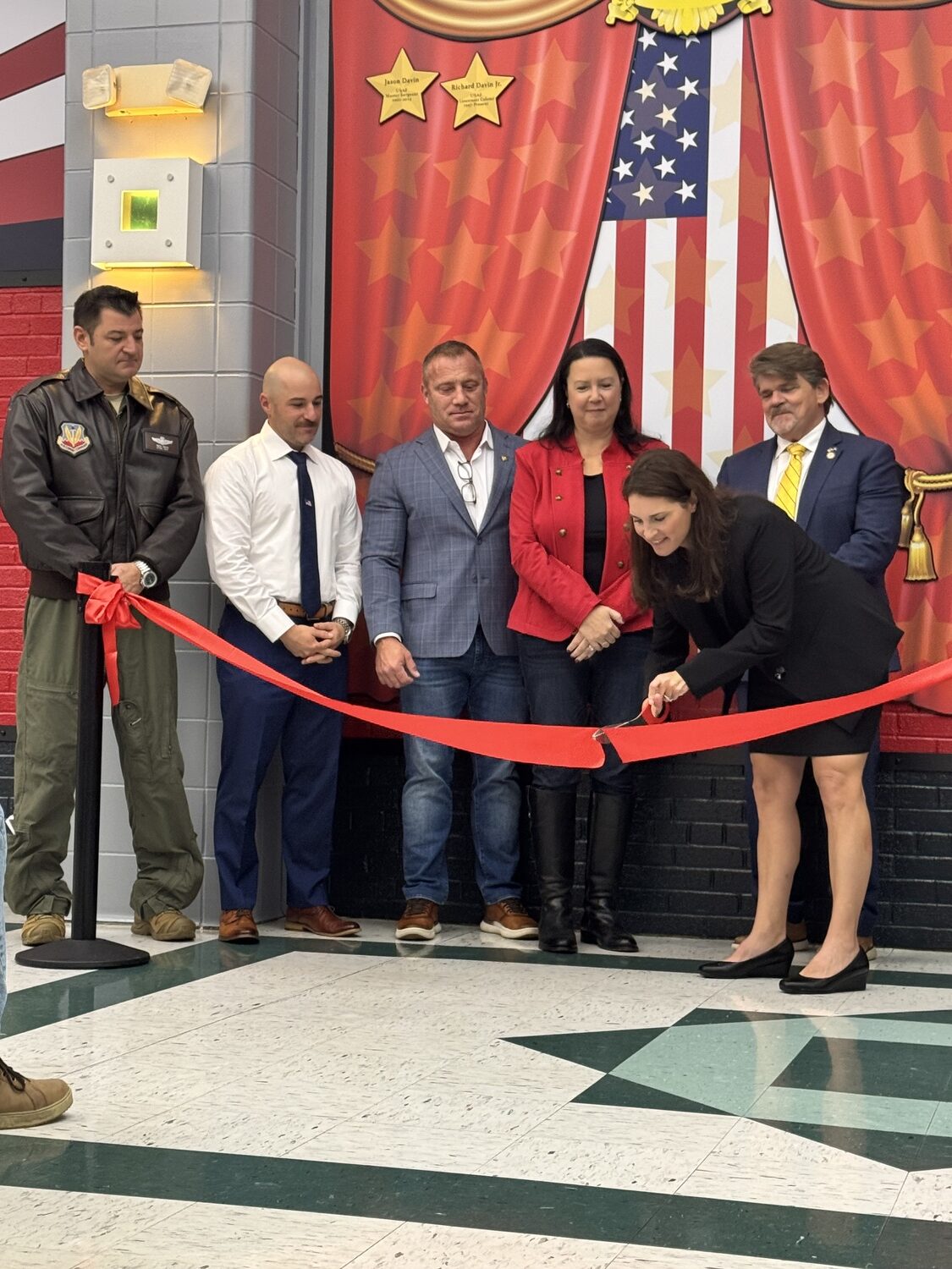The East Quogue School hosted a special Veterans Day celebration on Monday, November 10, honoring local veterans and commemorating the grand opening of the school's new Hallway of Heroes. COURTESY EAST QUOGUE SCHOOL