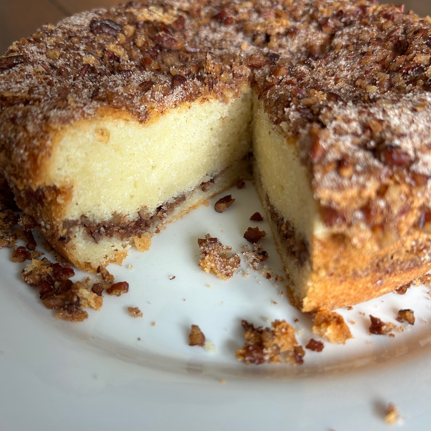 Janice Payne's butter coffee cake.