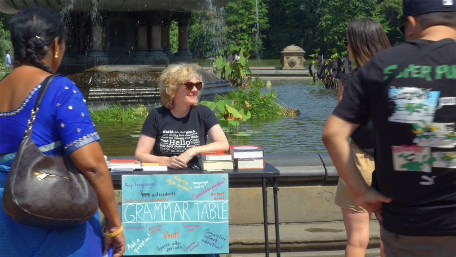 “Rebel with a Clause, ” Brandt Johnson and Ellen Jovin’s lighthearted and insightful journey across America exploring grammar, screens at Bay Street Theater on December 9 at 5:30 p.m. COURTESY HAMPTONS DOC FEST