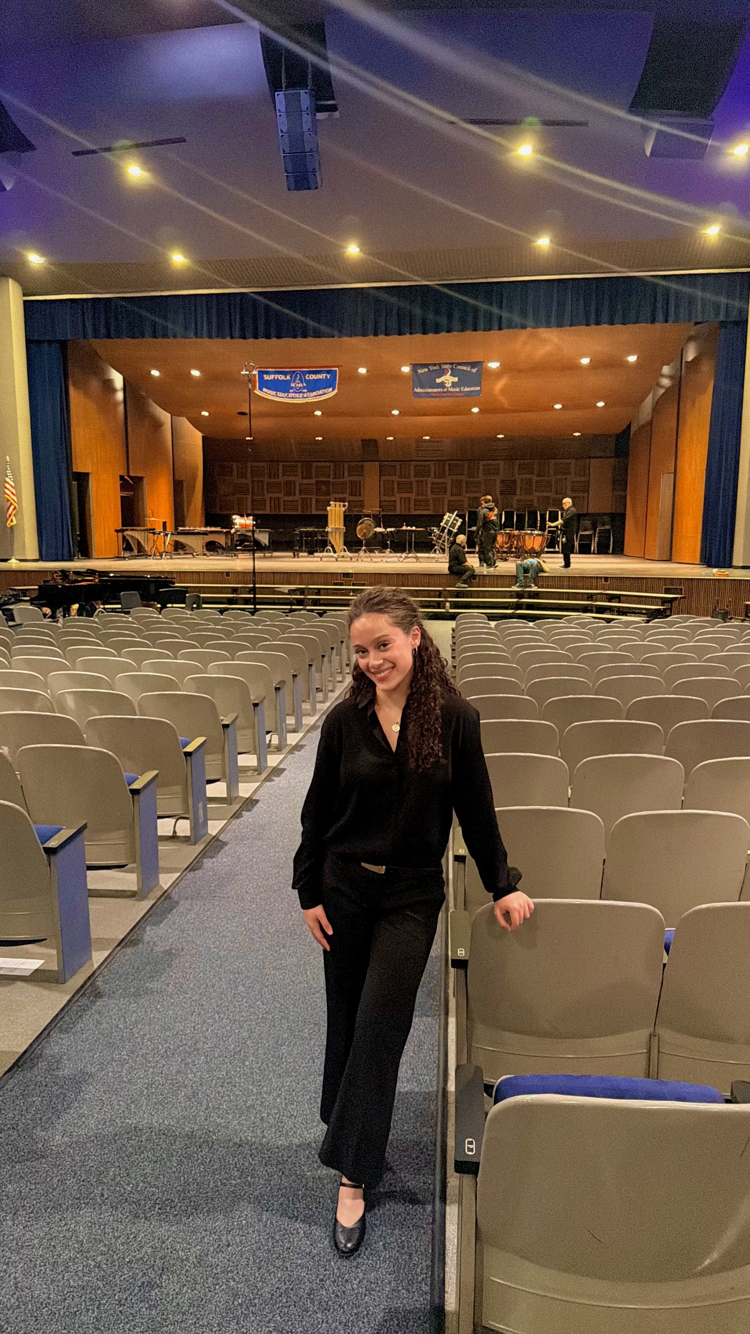 Ross School's Mia Frohlich has earned a place in the New York State Council of Administrators in Music Education (NYSCAME) Honor Choir. After achieving a top score on her All-State Level 6 New York State School Music Association Solo, the highest level in the festival, Mia was selected to join more than 100 of the county's young vocalists for the  performance in Hauppauge. COURTESY ROSS SCHOOL
