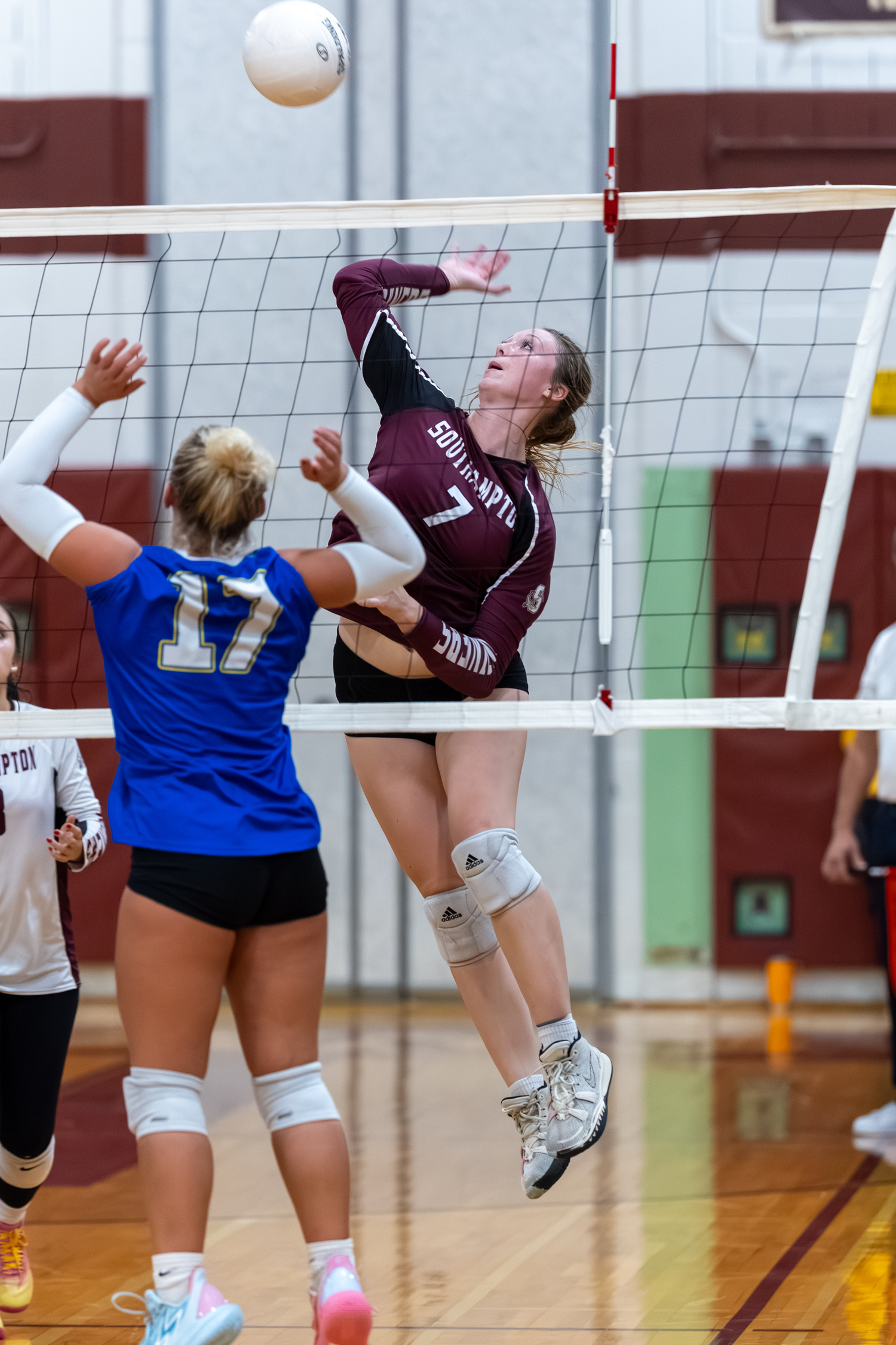 Southampton senior co-captain Bailey Brown goes for the kill.  RON ESPOSITO/SOUTHAMPTON SCHOOL DISTRICT