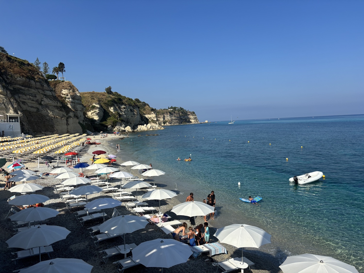 The beach at Tropea.