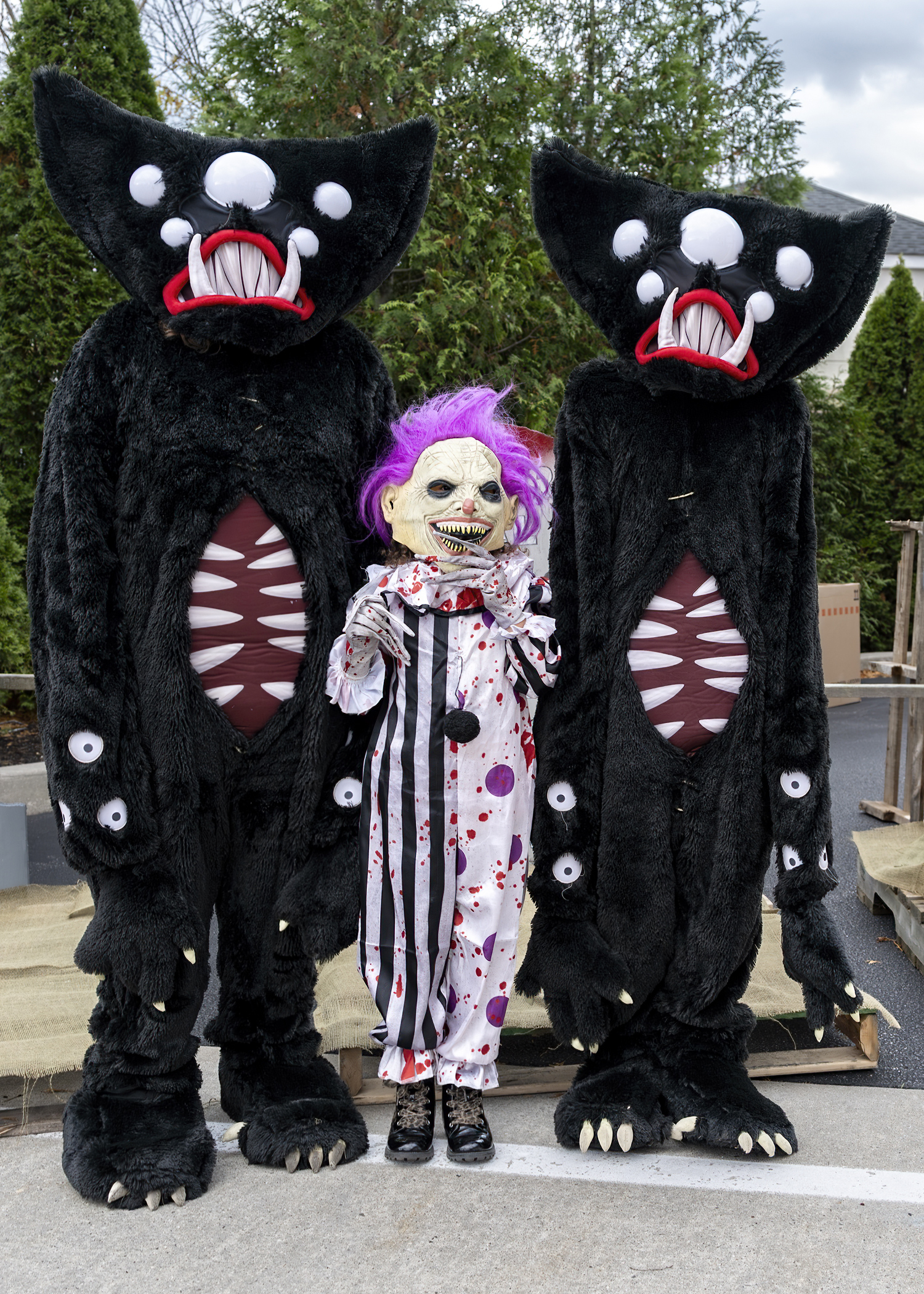 The Westhampton Beach Fire Department hosted a Spooky Walk inside the department’s Sunset Avenue headquarters on October 31. More than five hundred adults and children wandered through the darkened apparatus floor where they came face to face with an
angry gorilla, a terrifying dragon, and an assortment of frightening folk. After their time of terror those who completed the walk were rewarded with a bag of candy. The walk was designed and constructed by the
department’s Ladies Auxiliary. They were assisted in the effort by the department’s juniors and adult members.   COURTESY WESTHAMPTN BEACH FIRE DEPARTMENT