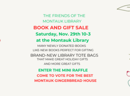 Friends of the Montauk Library Holiday Book & Gift Sale and Gingerbread House Contest