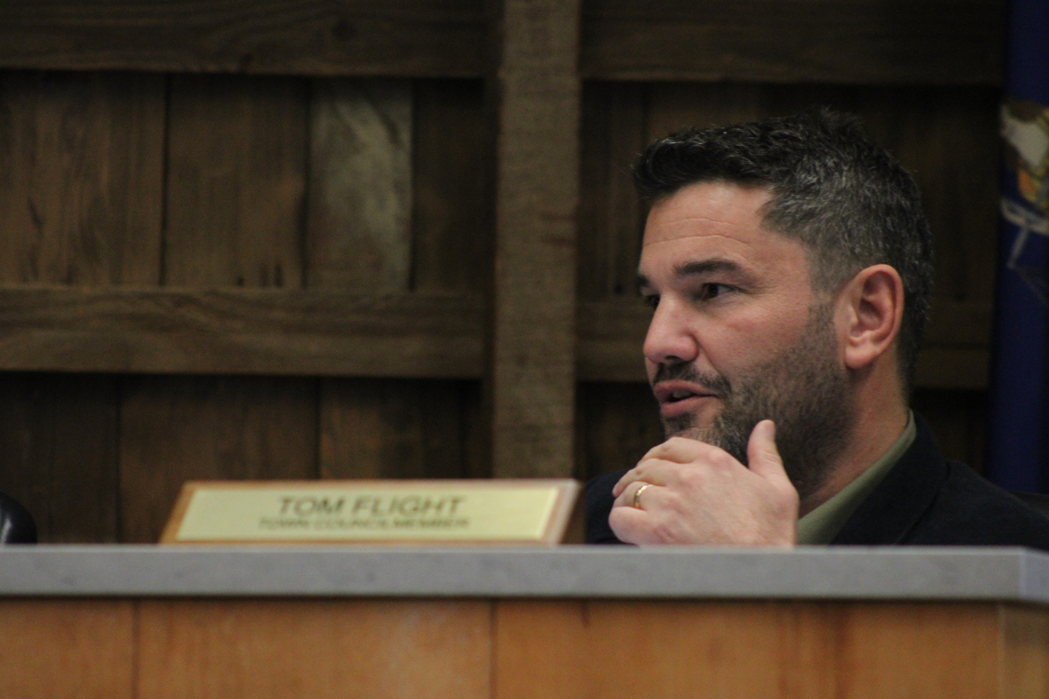 East Hampton Town Councilman Tom Flight. JACK MOTZ