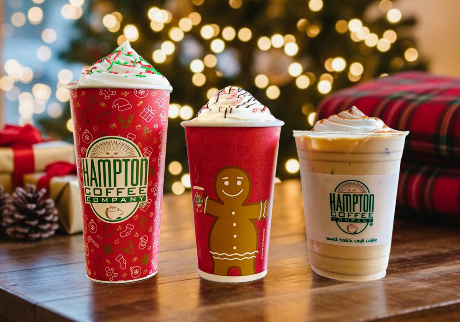 Hampton Coffee Company has launched its seasonal holiday menu at its locations across the North and South forks.