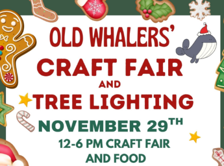 Old Whalers' Craft Fair-Sing Along-Tree Lighting -Kid's Activities-Hot Chocolate Bar!!!