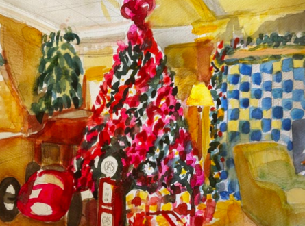 Holiday Sip N Paint at Baker House 1650