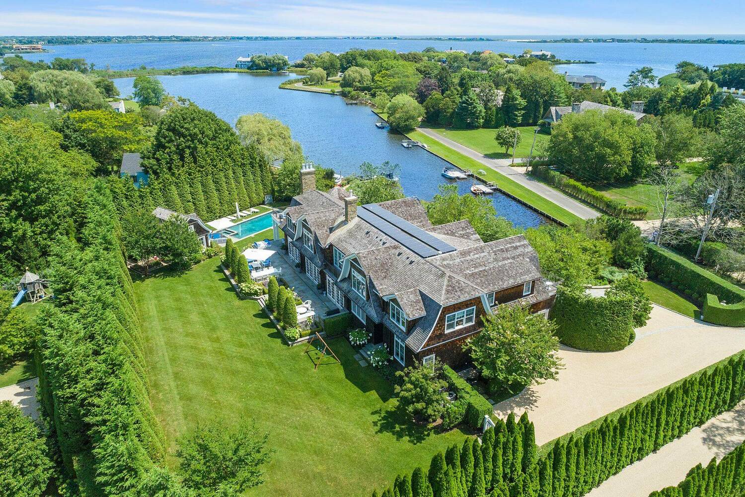 29 Cobb Isle Road in Water Mill recently sold for $12 million. RISE MEDIA & BRIAN RENZETTI FOR SOTHEBY'S INTERNATIONAL REALTY