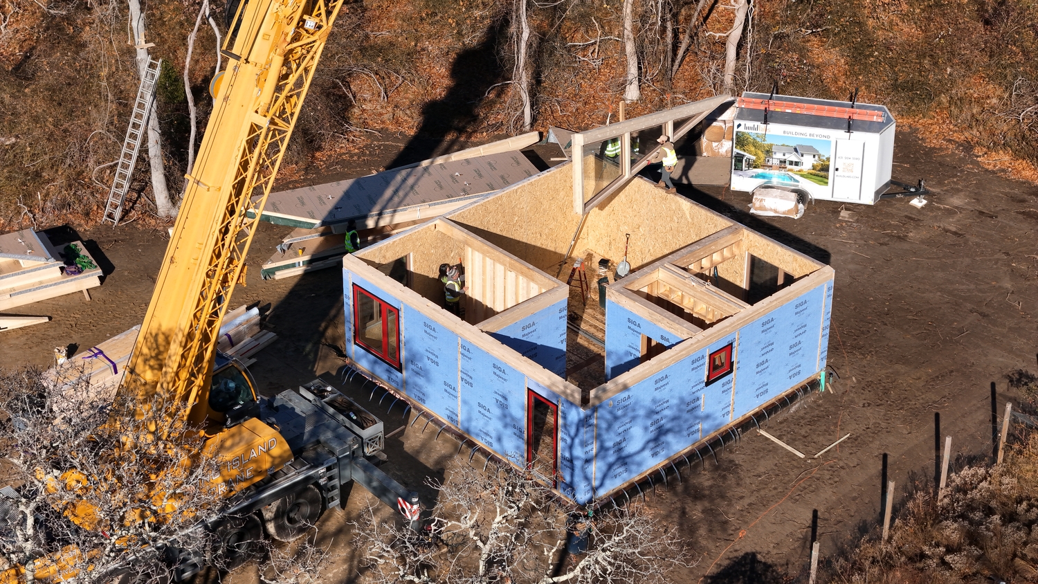 BuildLabs assembled a new studio on the Ma’s House & BIPOC Art Studio campus last week. CALE DONALDSON