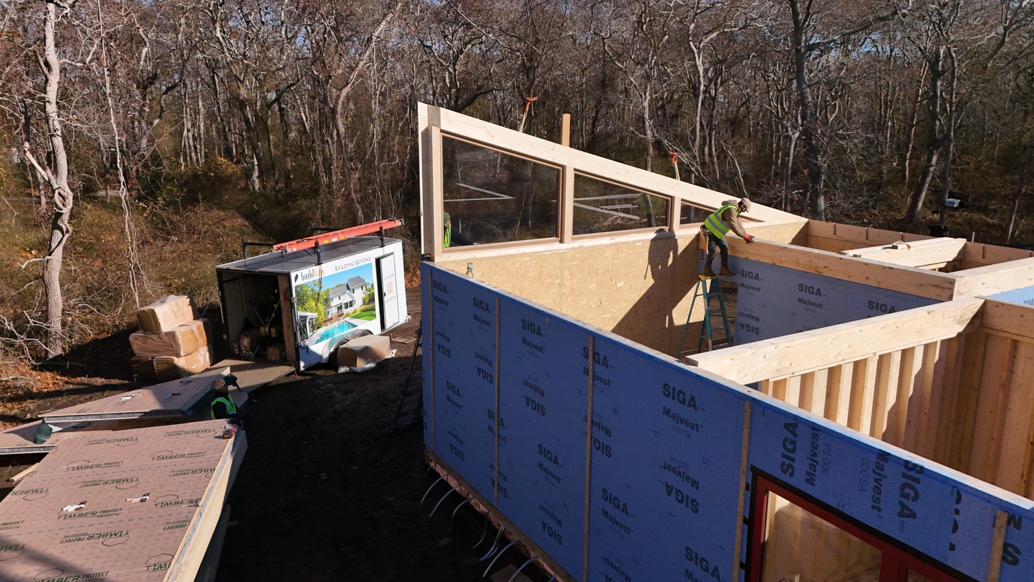 BuildLabs assembled a new studio on the Ma’s House & BIPOC Art Studio campus last week. CALE DONALDSON