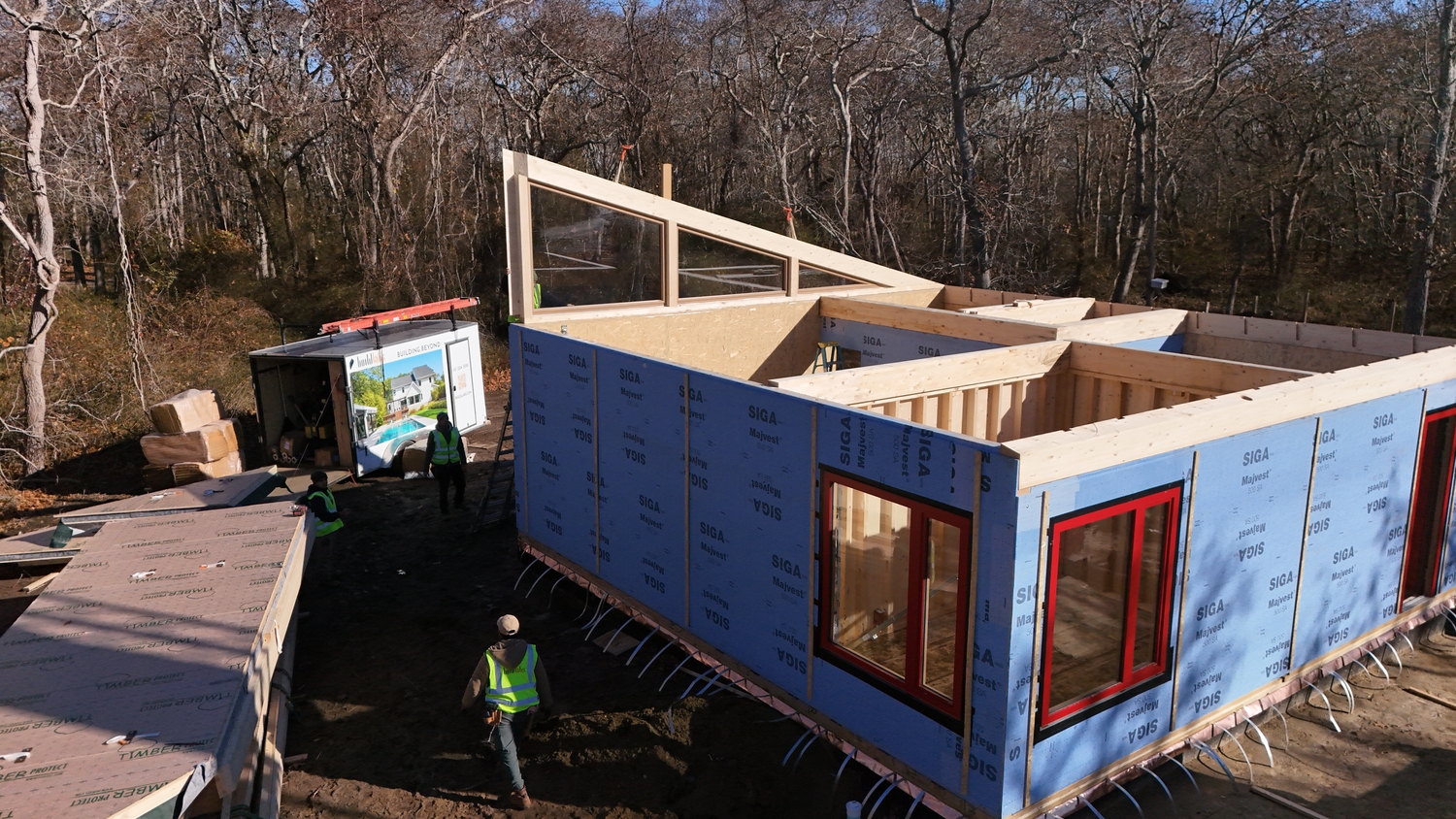 BuildLabs assembled a new studio on the Ma’s House & BIPOC Art Studio campus last week. CALE DONALDSON
