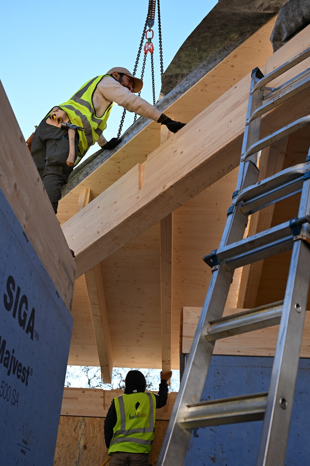 BuildLabs assembled a new studio on the Ma’s House & BIPOC Art Studio campus last week. NICOLE CHEN