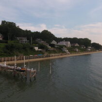 There is currently only one dock anywhere along Southampton Town's more than 12 miles of shoreline on Peconic Bay. The dock was built illegally in 2024 by a Noyac property owner, in defiance of a stop-work order.