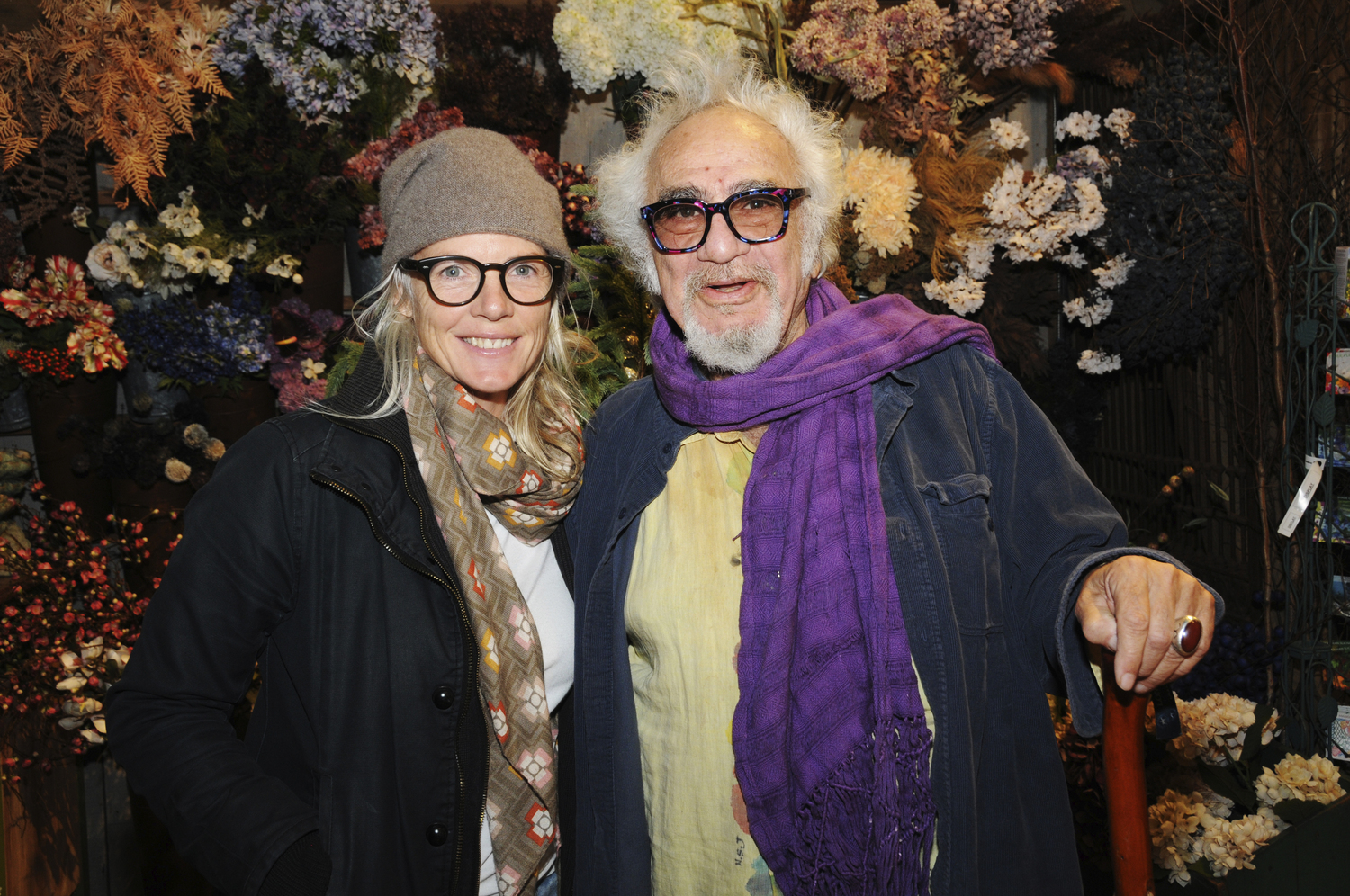 Courtney Meehan and Nathan Slate Joseph at the 49th annual holiday open house at Marders in Bridgehampton on Sunday. The Genesis Ensemble, managed by Deacon Kenneth R. Brown performed.  RICHARD LEWIN